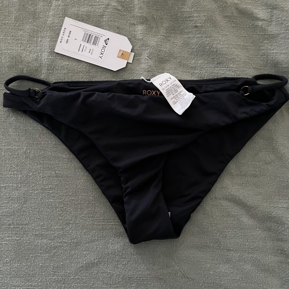 ROXY black bikini bottoms
